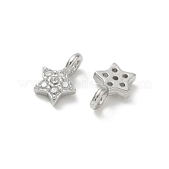 Messing micro pave klar zirkonia charme&nbsp;CU-CBA9FFD-04P