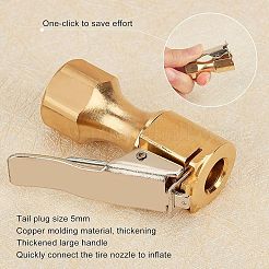 6 morsetto gonfiabile per pneumatici in ottone&nbsp;TOOL-FH0001-16