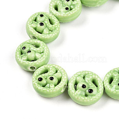 Main porcelaine brins de perles&nbsp;PORC-N011-01A