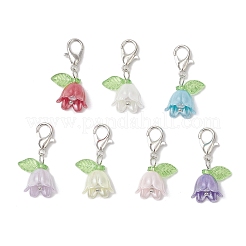 Decorazioni pendenti con perle di imitazione in acrilico e plastica&nbsp;HJEW-JM03231-01