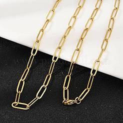Collares de cadena con clip de acero inoxidable 304&nbsp;NJEW-H072-01G