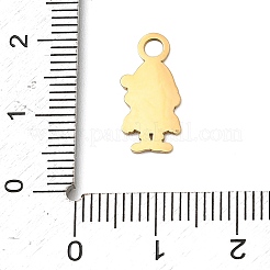 Pendenti natalizi in acciaio inox 304 smaltati&nbsp;STAS-I356-02G-01