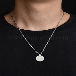 10 pendentif vierge en acier inoxydable estampé&nbsp;STAS-LP0002-76