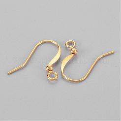 Ganci per orecchini francesi in ottone&nbsp;X-KK-Q369-G
