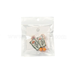 Ohrstecker und Hängeohrringe aus Legierung und Emaille für Damen&nbsp;WG66E5A-01