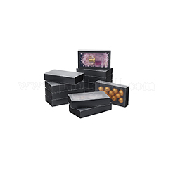 Geschenk-Aufbewahrungsboxen aus Pappschublade mit transparentem Deckel&nbsp;LS-CON-WH0092-72C-02