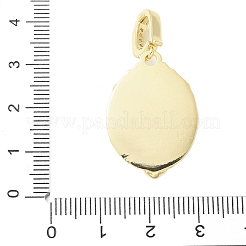Colgantes de esmalte de latón&nbsp;KK-F886-03G-08
