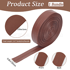 Cordon plat pliable en cuir PU de 5 m&nbsp;OCOR-WH20012-14D-04