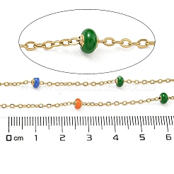 Catene a maglie smaltate in acciaio inossidabile 304&nbsp;AJEW-Z028-09G-06