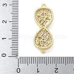 Placcatura in ottone con zirconi cubici trasparenti&nbsp;KK-A234-036G-02
