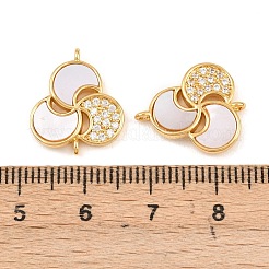 Verbindungsstücke aus natürlicher weißer Muschelblume&nbsp;KK-Z140-09G