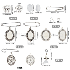 Kit de fabrication de broche à breloque photo d'ange pour boutonnière de mariage à faire soi-même&nbsp;DIY-SC0019-22