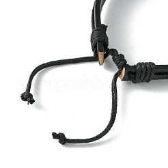 Verstellbare geflochtene Armbänder aus Rindsleder&nbsp;BJEW-JB04438-02