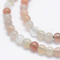 Fili di perline multi-moonstone naturali&nbsp;G-P322-43-4mm