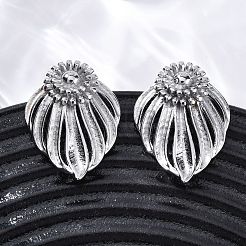 Pendientes de botón de acero inoxidable 304&nbsp;EJEW-Z098-08P