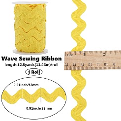 Spitzenbesatzband aus Polyester mit Wellenmuster&nbsp;OCOR-GF0004-36B-11