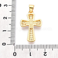 Messing micro pave klare zirkonia anhänger&nbsp;KK-N268-66G