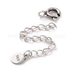 925 estensori per catena in argento sterling&nbsp;STER-D036-33AS