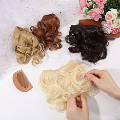 4 peluca de muñeca PP de 4 colores con cabello largo y rizado&nbsp;DIY-GL0006-20C
