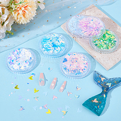 9 pz 9 colori paillettes a coda di pesce per animali domestici accessori per la decorazione delle unghie&nbsp;MRMJ-OC0003-99