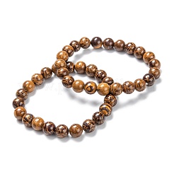 Bracelets de perles extensibles en pierres précieuses naturelles&nbsp;G-A185-01N
