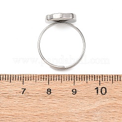 Anelli con polsino in acciaio inossidabile 304 per donna&nbsp;RJEW-B136-04A-P