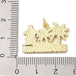 Emaille-Anhänger aus Messing mit Gestellbeschichtung&nbsp;KK-P261-05A-G