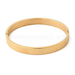 Bracelets à charnière en acier inoxydable 304&nbsp;BJEW-D408-22G