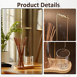 8-förmiger Räucherstäbchenhalter aus Glas für Stäbchen&nbsp;AJEW-WH0816-421