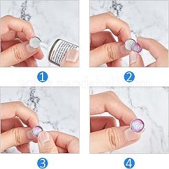 200 pièce de support de boucle d'oreille à tige ronde et plate en acier inoxydable 304&nbsp;STAS-UN0046-79