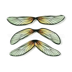 3 Stück transparente Schmetterlingsflügel-Cabochons aus Epoxidharz&nbsp;X-RESI-N045-11A