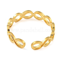 Verstellbare offene Ringe aus Edelstahl 304&nbsp;LS-RJEW-S237-02G