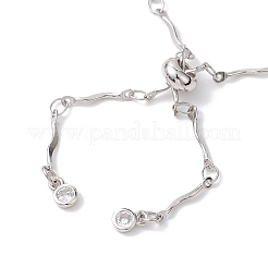 2 stücke 2 farben 304 edelstahl welle bar link kette slider armband zeug&nbsp;AJEW-JB01256