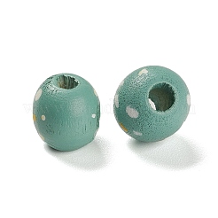 Sprühlackierte europäische Perlen aus natürlichem Ahornholz&nbsp;WOOD-M007-05A