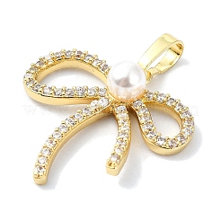 Ciondoli in ottone con placcatura a cremagliera con pavé di zirconi&nbsp;KK-M282-24G