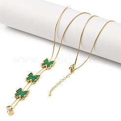 Colliers avec pendentif papillon en acier inoxydable 304 plaqué sous vide PVD&nbsp;NJEW-C063-02G
