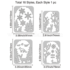 Wald Thema Kohlenstoffstahl Stanzformen Schablonen&nbsp;DIY-WH0309-1211