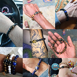 Kit de fabrication de bracelet de pierres précieuses bricolage&nbsp;DIY-CF0001-23