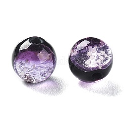 Argento fatti a mano in vetro murano lamina perline&nbsp;X-LAMP-P051-M01-8mm