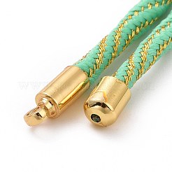 Bracelets argentés en corde de nylon&nbsp;MAK-C003-03G-06