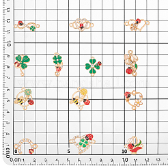 52pcs 13 Arten Legierungs-Emaille-Verbindungsstückcharme&nbsp;FIND-PH0021-34