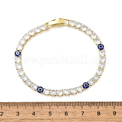 Bracelets à maillons et breloques en laiton émaillé&nbsp;BJEW-Z094-02G-03A