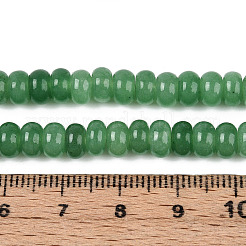 Teñidos naturales blancas abalorios de jade hebras&nbsp;G-T139-59A-11