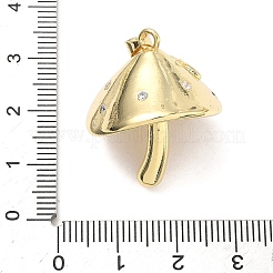 Messing Mikro ebnen Zirkonia Anhänger&nbsp;KK-P345-24G