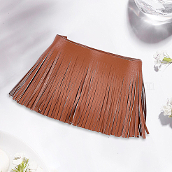 2 m Fransenbesatz aus PU-Leder und Wildleder&nbsp;DIY-CL0002-36B