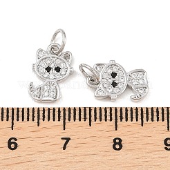 Messing micro pave klar zirkonia charme&nbsp;ZIRC-C020-38P