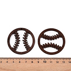Anhänger aus natürlichem Pappelholz&nbsp;WOOD-N016-42