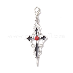 6 pendentif décoratif en alliage émaillé pour Halloween&nbsp;HJEW-JM03923