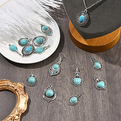 14 pz 7 stili pendenti in lega di zinco in stile tibetano&nbsp;FIND-SZ0019-82