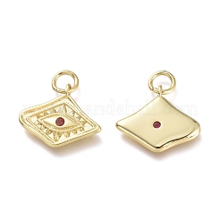 Pendentifs avec zircon cubiques à micro-pavés en laiton&nbsp;KK-P188-C